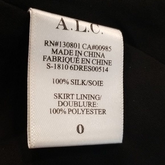 💕ALC💕 Haven Dress Ruched Floral Silk Mini Dress ~ Floral Print 0 NWT - Picture 16 of 16